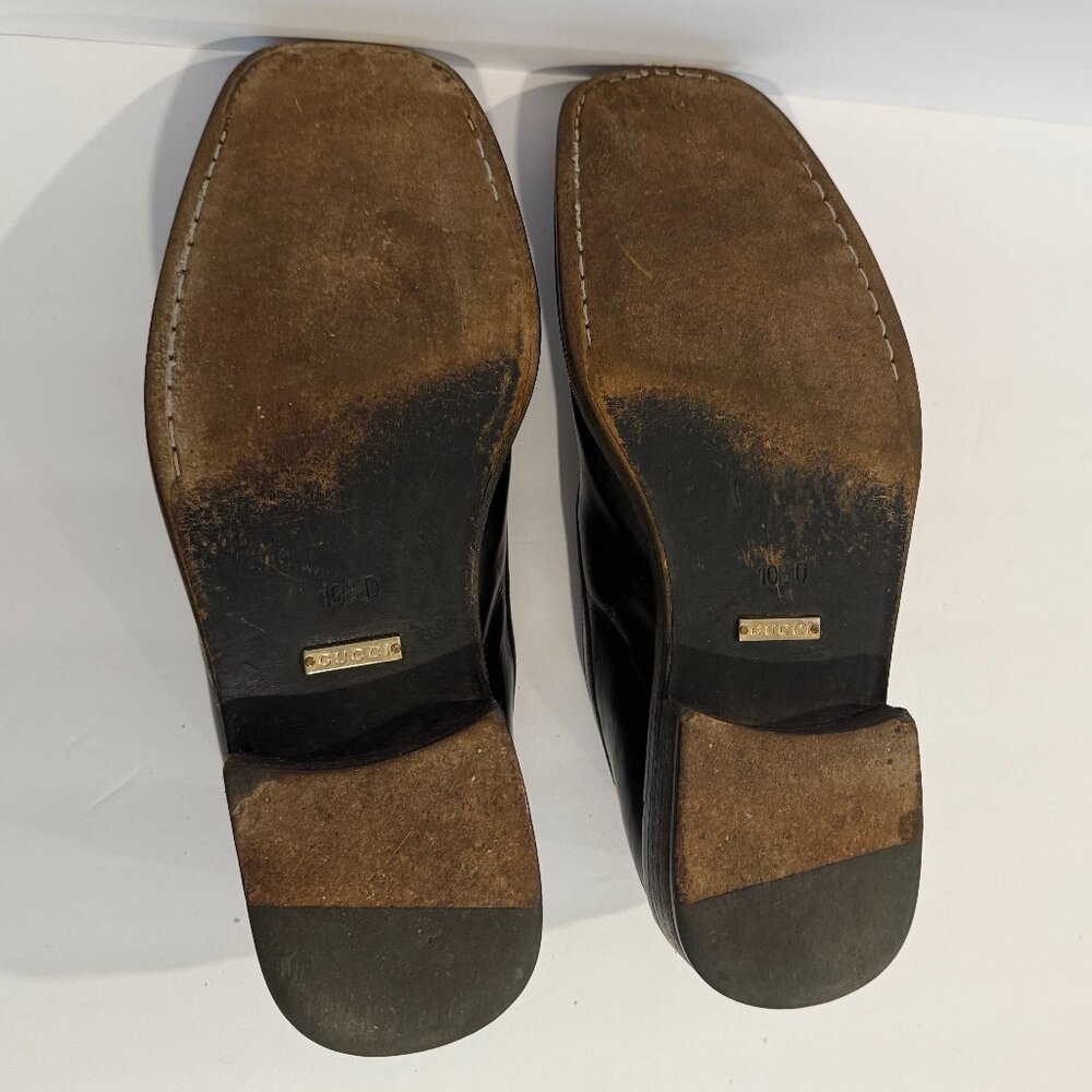 Gucci Men's Dress Square Toe Loafer Size 10.5 D - Picture 9 of 11